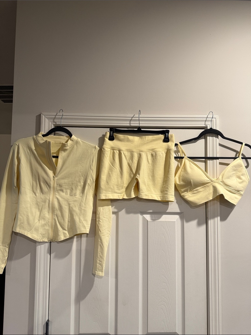 3 pc Women’s Light Yellow Skirt - Soft Stretch Knit